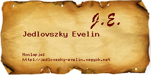 Jedlovszky Evelin névjegykártya